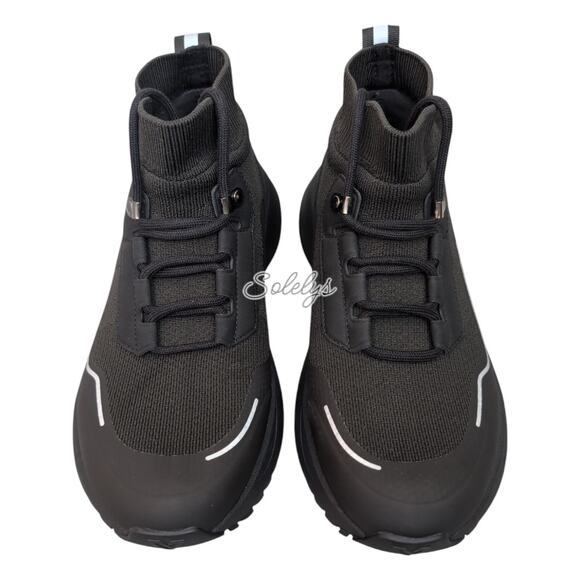 Vessi Stormburst Womens 9 Waterproof Space Black High Top Knit Sneaker Boot - Picture 2 of 13